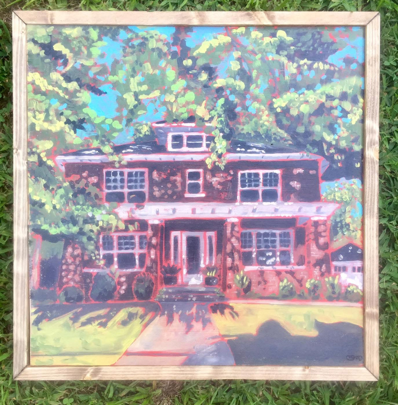 House sitting アクリル画　F3 House Commissions – Chelsea Lodge Art